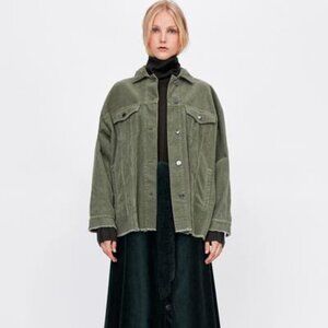 Zara Corduroy Jacket - Green